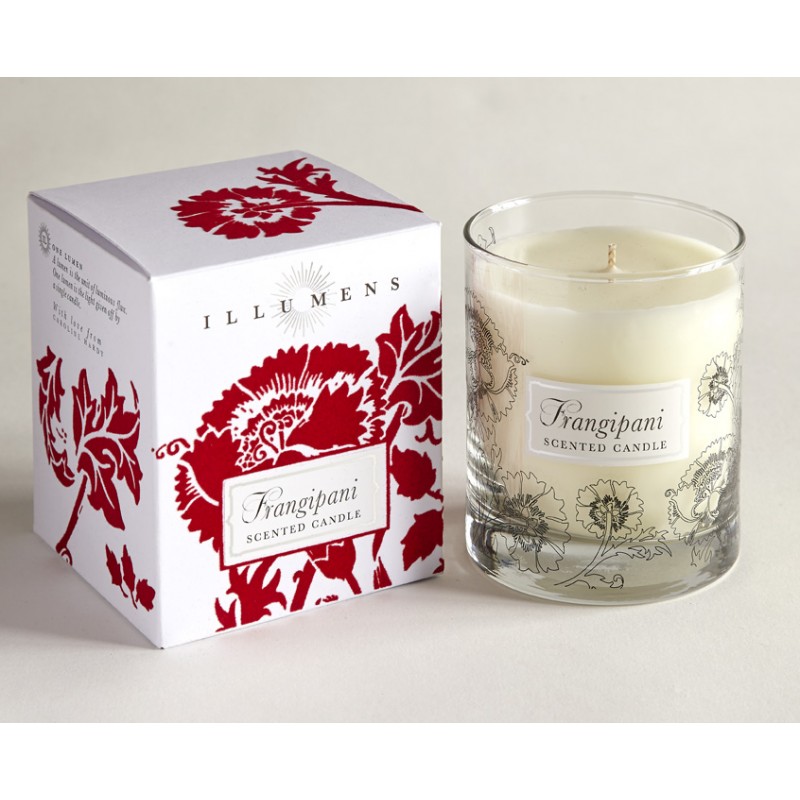 Frangipani Scented Candle in Glass